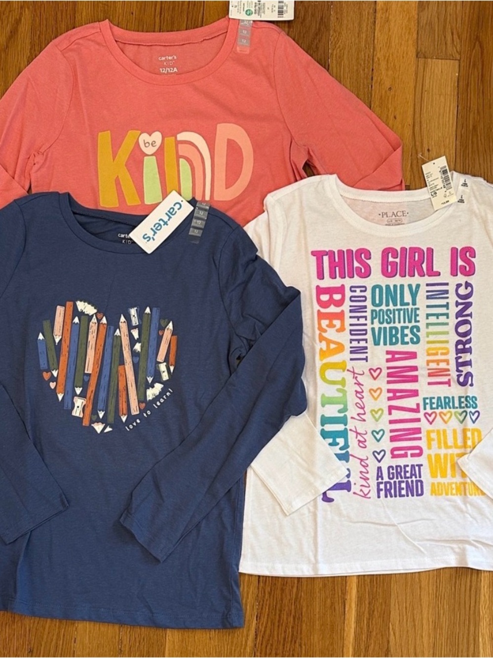 9 Tanks, Tees and long sleeve all season bundle, NWT, size 10/12, - Picture 4 of 4